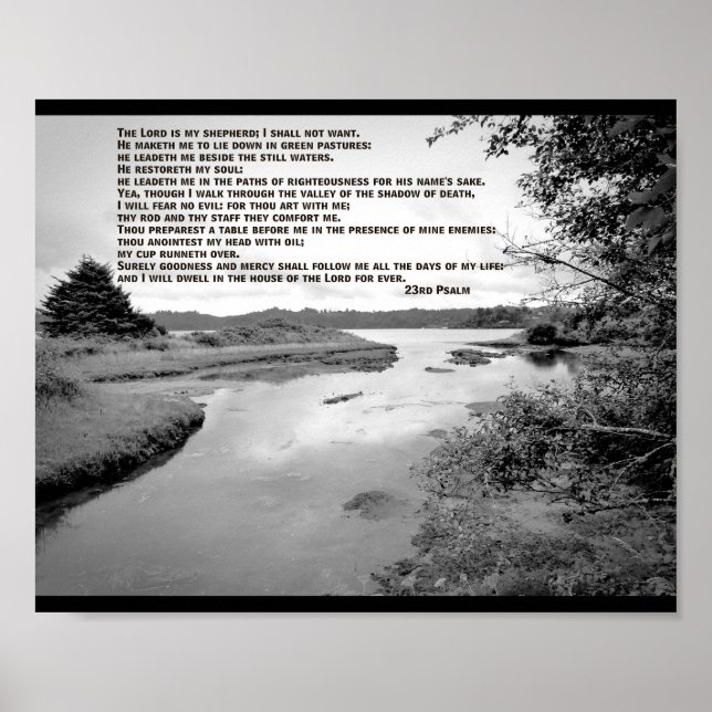 23. Psalm Landscape Foto Poster (Vorne)