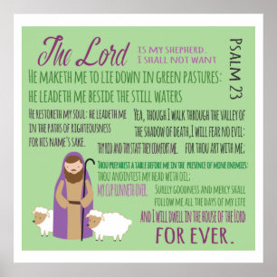 23. Psalm Poster