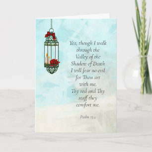 23. Psalm Sympathy Card Karte