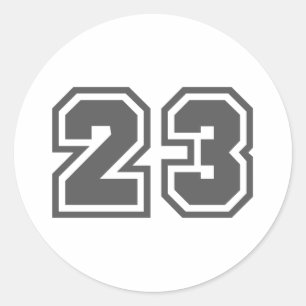 23 RUNDER AUFKLEBER