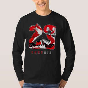 23 Seltene Air Reverse Black Toe 1s passend T-Shirt