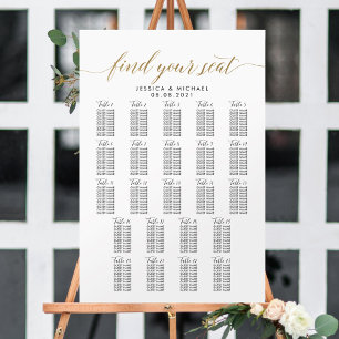 23 Tabelle 230 Gäste Großes Hochzeitssitzplan Poster