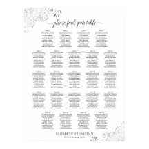 23 Tabelle Lacy Silver Frills Hochzeitstabelle