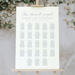 23 Tische Sitzplan unserer Lieblingsmenschen Poster