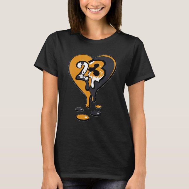 23 Tropfen Heart OG Pollen 1s Matching T-Shirt (Vorderseite)