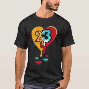 23 Tropfen Heart SB Dunk FroSkate Matching T-Shirt