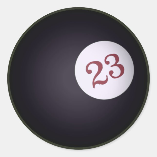 23 Vier Leaf Clovers Runder Aufkleber (Vorderseite)