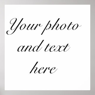 23"x23" personalisiertes Poster