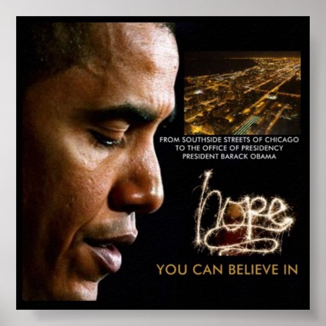 '23 x 23' 44e Poster du président Barack Obama (Devant)
