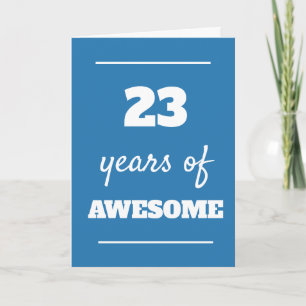 23e carte d'anniversaire pour Lui - 23 ans de merv
