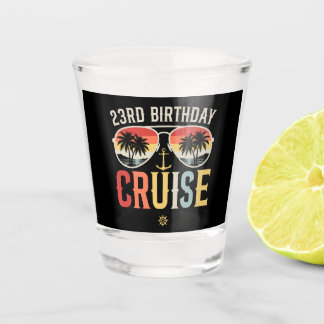 23RD Birthday Cruise Family Matching Schnapsglas