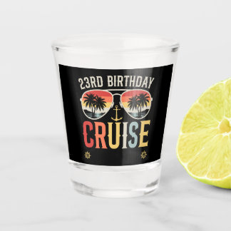 23RD Birthday Cruise Family Matching Schnapsglas