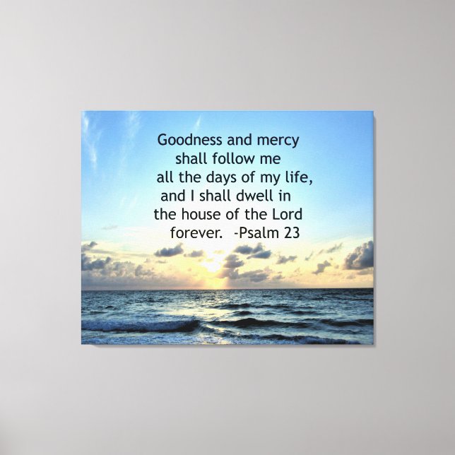 23RD PSALM SUNRISE FOTO DESIGN LEINWANDDRUCK (Vorderseite)