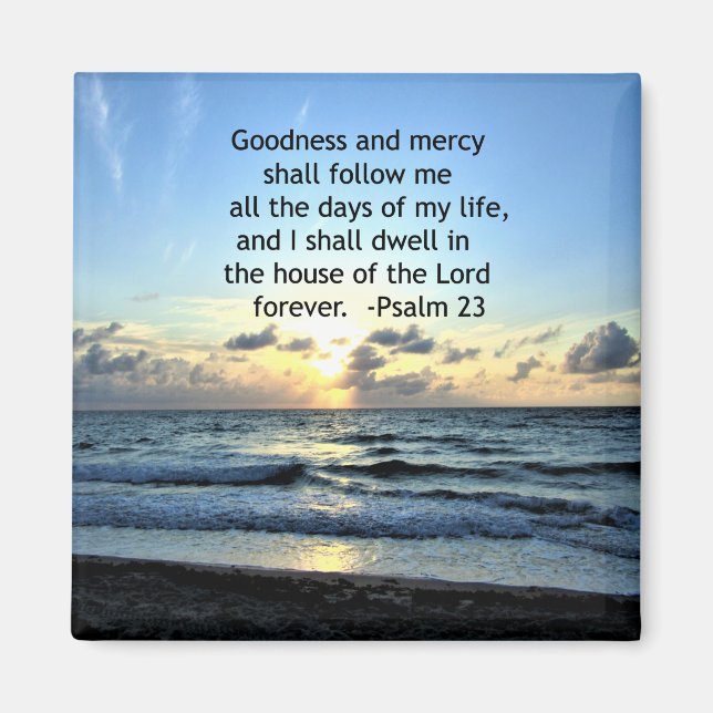 23RD PSALM SUNRISE FOTO DESIGN MAGNET (Vorne)