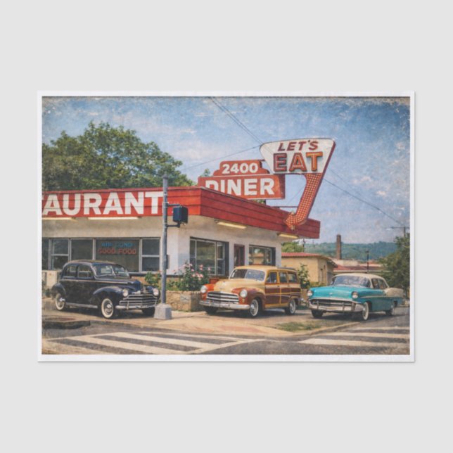 2400 Diner- Fredericksburg  Seidenpapier (Vorderseite)