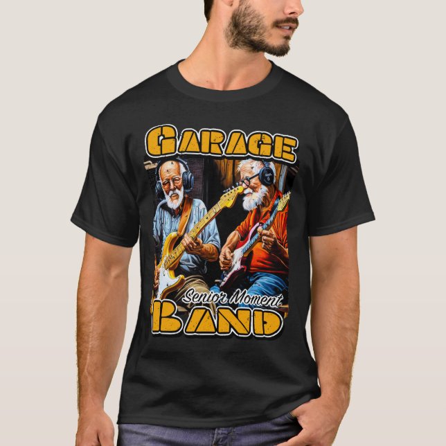 24043a_Garage Band Alte Typ Senior Moment T-Shirt (Vorderseite)