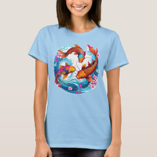 24082_Three Koi, Koi Art T-Shirt