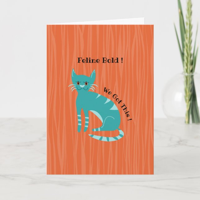 241010_friend_Cat_fold "We Got This" Karte (Vorderseite)