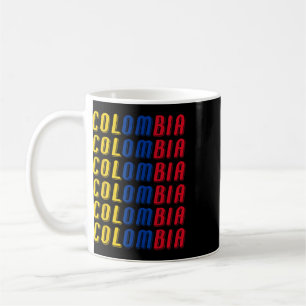 2425 Kolumbianische Flagge Fußballtrikot-Kit Sport Kaffeetasse