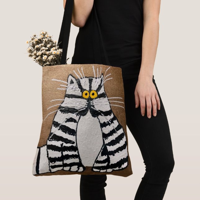 249 - Botero's cat - Tote Bag Tasche (Von Nahem)