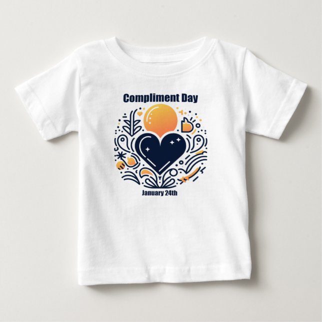 24.01. - Feiertag Baby T-shirt (Vorderseite)