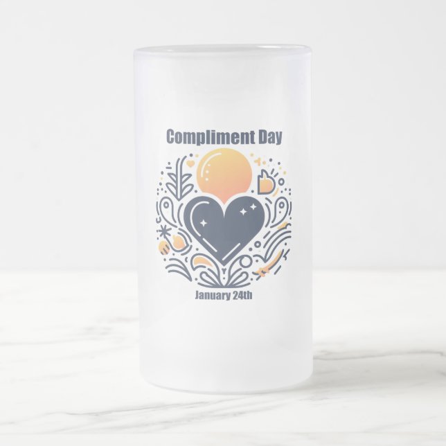 24.01. - Feiertag Mattglas Bierglas (Mittel)
