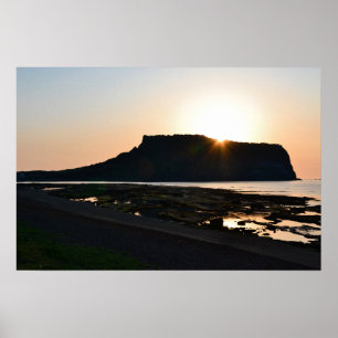 24×16 Seongsan Sonnenaufgangs-Gipfel Jeju Korea Fo Poster