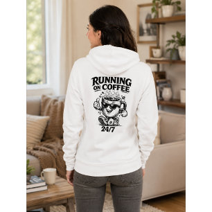 24/7 Kaffeetrennende Kaffeeliebhaber Kapuzenjacke Hoodie