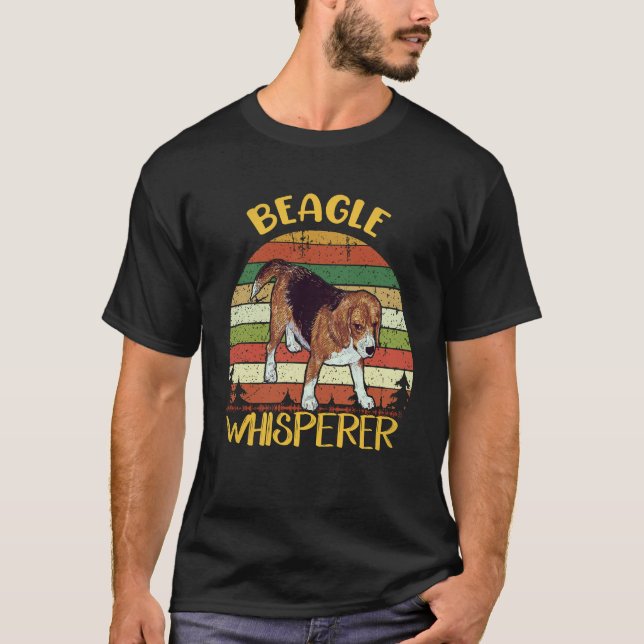 24 Beagle-Flüsterer Beagle T-Shirt (Vorderseite)