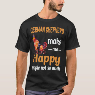24 Deutsche Schäferhunde Machen Mich Glücklich Leu T-Shirt