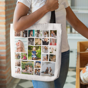 24 Foto-Collage individuell personalisiert Tasche