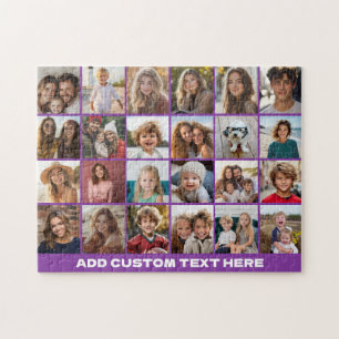 24-Foto-Collage mit individuellem Text