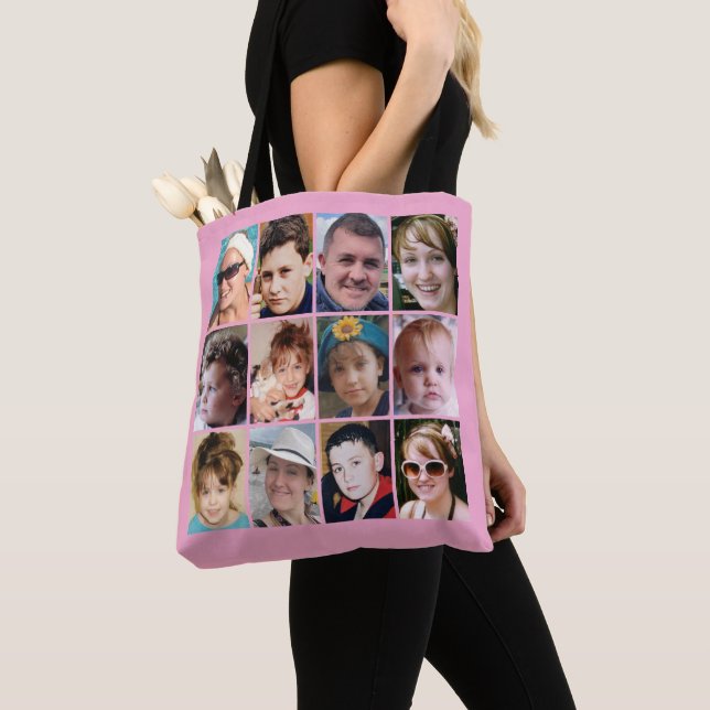 24-Foto-Collage rosa Tasche (Von Nahem)