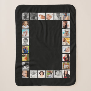 24 Foto DIY Collage Personalisiert Sherpadecke