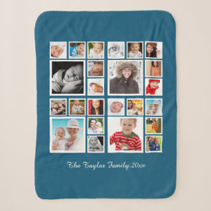 24 Fotos FotoCollage Personalisiert Sherpadecke