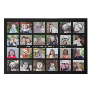 24 FotovorlagenCollage mit benutzerdefiniertem Tex Künstlicher Leinwanddruck