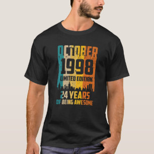 24. Geburtstag 24 Jahre Phantastisch seit Oktober T-Shirt