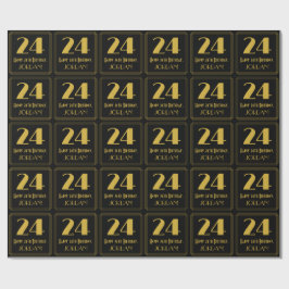 24. Geburtstag ~ Art Deco Inspiriert Look "24", Na Geschenkpapier