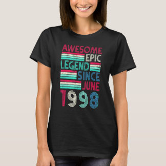 24. Geburtstag Großartige epische Legende seit Ju T-Shirt