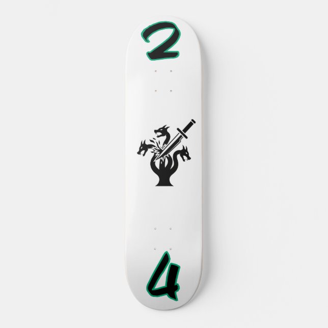 “24 Hard Lines” Hydra Deck – Conquer the Chaos Edi Skateboard (Vorderseite)