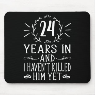 24. Hochzeitstag für sie - 24 Jahre Marri Mousepad