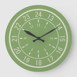 24-HOUR CUSTOM wall clocks Große Wanduhr