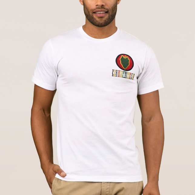 24. Infanterie-Abteilung SWA bekämpfen T-Shirt (Vorderseite)