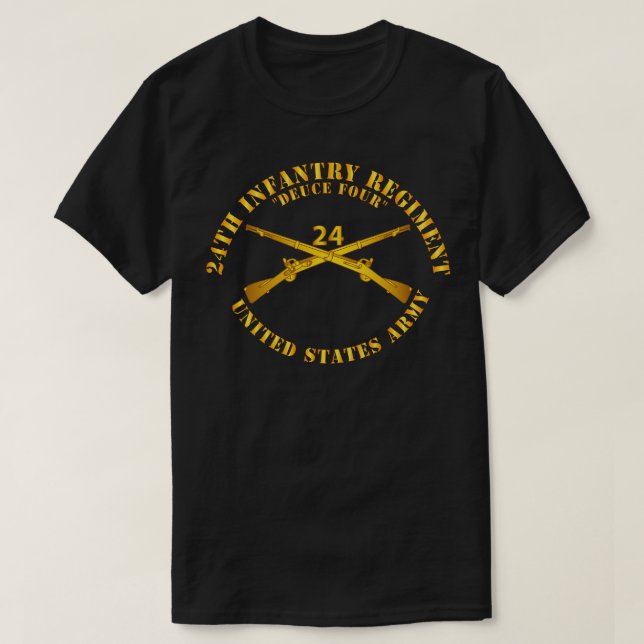 24. Infanterie-Regiment-Deuce Vier Zweigstellen-In T-Shirt (Design vorne)