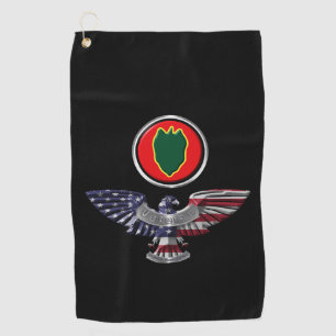24. Infanterieabteilung Eagle Veteran Golfhandtuch