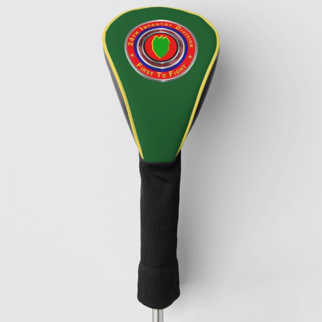 24. Infanterieabteilung "First To Fight" Golf Headcover (Vorderseite)
