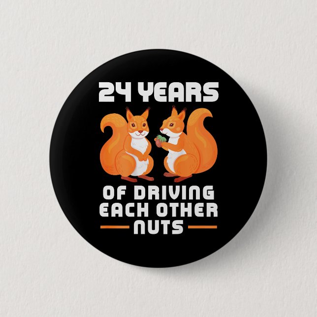 24. Jahr des gegenseitigen Autofahrens - Fun Coupl Button (Vorderseite)