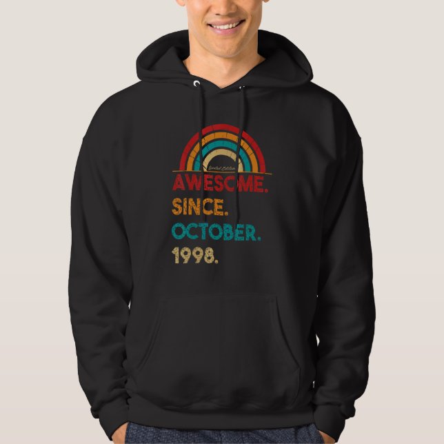 24 Jahre Phantastisch seit Oktober 1998 24. Geburt Hoodie (Vorderseite)