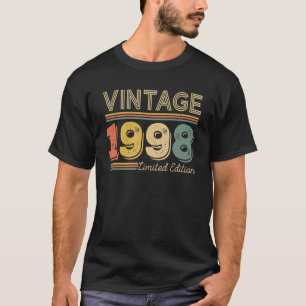 24 Jahre Vintag 1998 24. Geburtstag T-Shirt