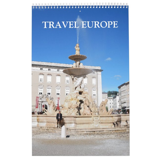 24 mois Travel Europe Calendrier d'une page (Protection)